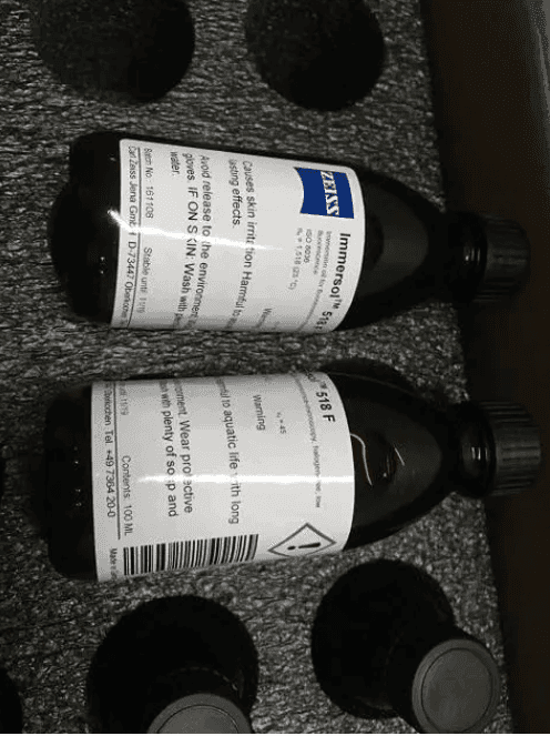 蔡司518F显微镜镜油